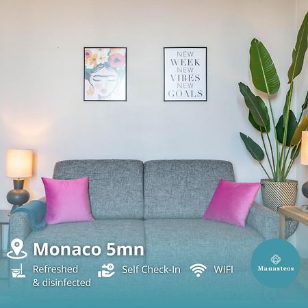 Frontiere De Monaco - Balconnet Vue Mer - Ba Apartman Beausoleil Kültér fotó